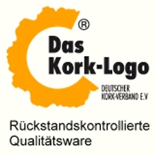 Das Kork-Logo "rückstandskontrollierte Ware"
