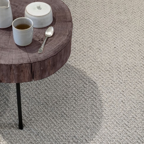 Titan 100% Schurwoll-Teppichboden mit Borduere Leinen bronze Sisal City 20