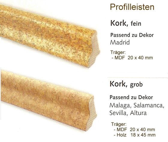 korkleiste profilleiste