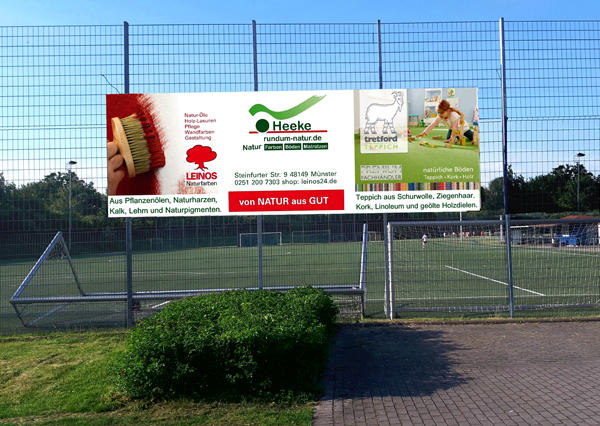 1.fc gievenbeck Münster - Banner Rundum Natur Heeke