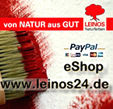 Online Naturfarben einkaufen. Shop: www.leinos24.de