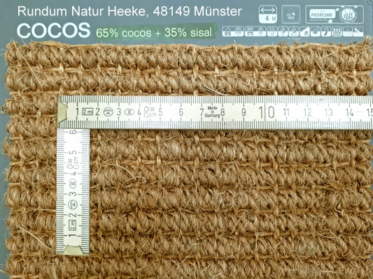 Kokos-Sisal Boucle 9mm Latexrücken